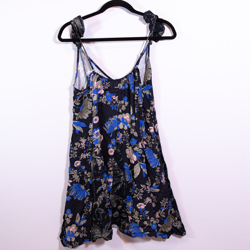 NEW Maaji Lori Sleep Blue Poppy Floral Flower Print Mini Dress Medium