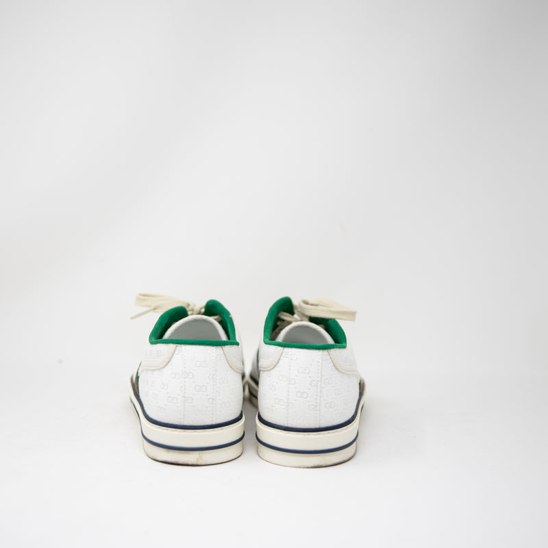 Gucci Men's Tennis 1977 Platform Logo Lace Up Low Top Canvas Sneakers Shoes 11