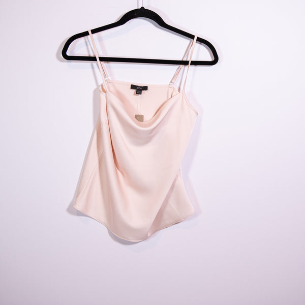 NEW J. Crew Cowlneck Satin Sleeveless Camisole Tank Tank Dusty Pink XXS