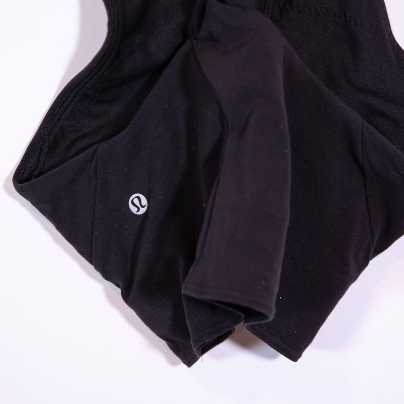 Lululemon Align Keyhole Halter Crop Work Out Athletic Tank Top Black Small