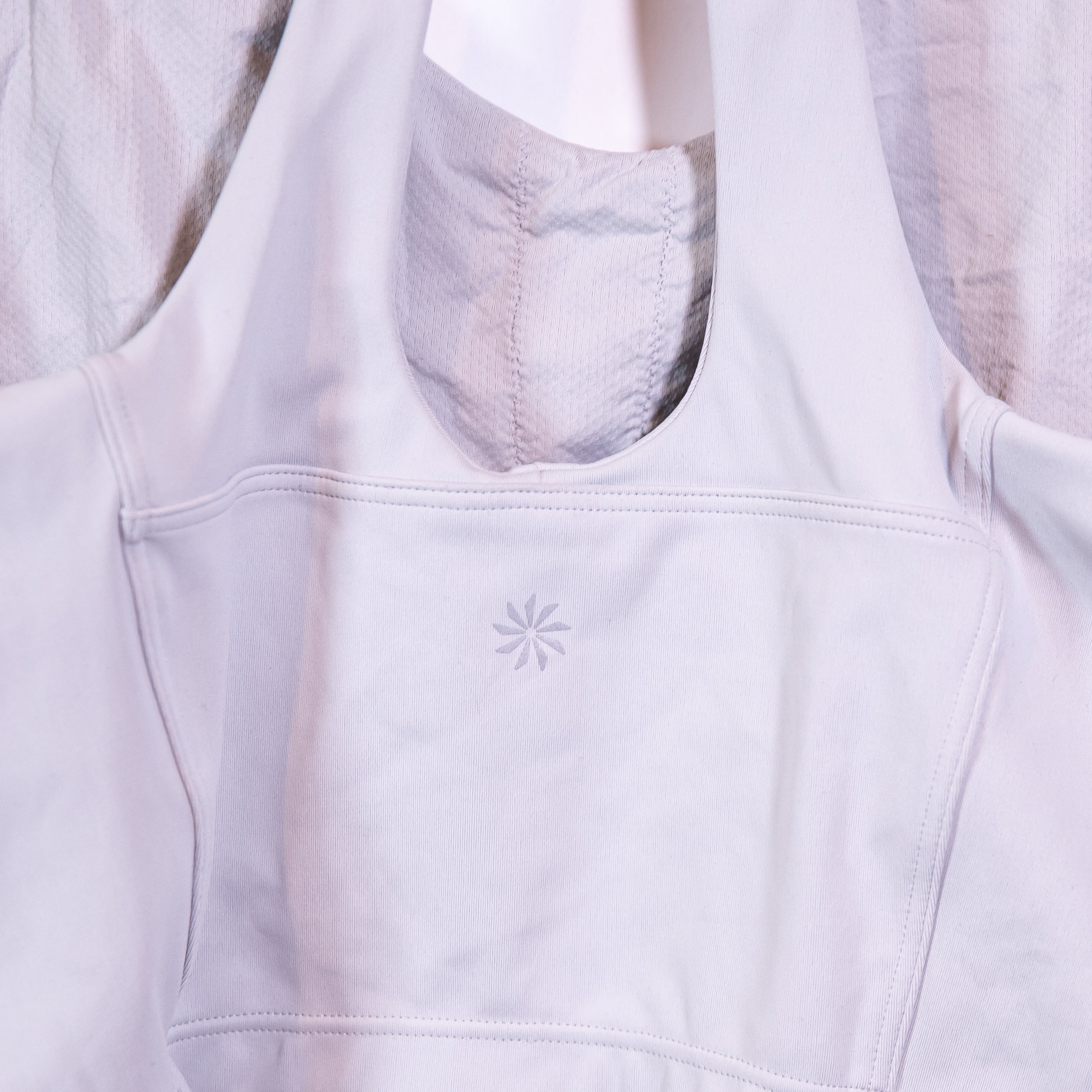 Athleta Women's Racerback Athletic Work Out Cropped Tank Top Light Blue Small