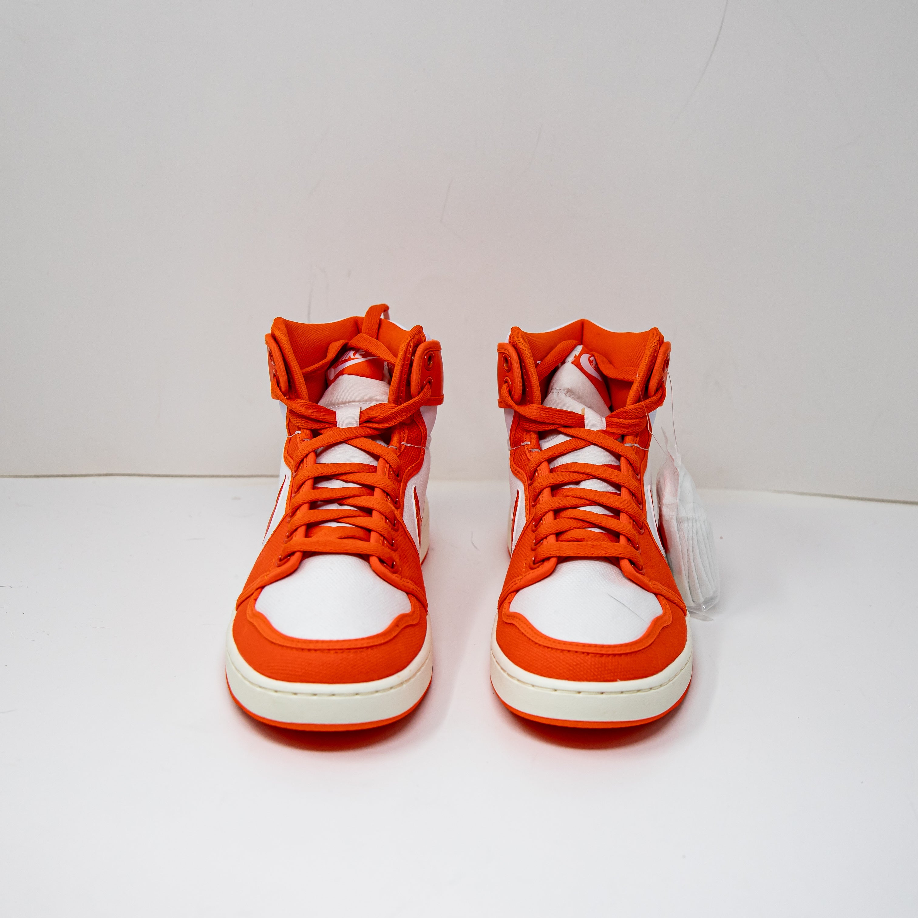 NEW Nike Men's Jordan 1 Retro AJKO Syracuse Rush Orange White High Top Sneakers