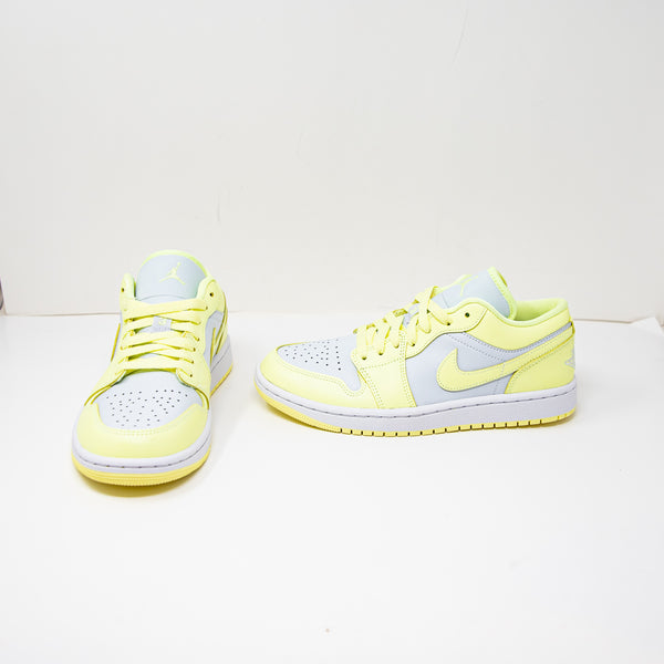 NEW Nike Air Jordan 1 Low DC0774 007 Lemonade Pure Platinum Citron Tint Sneakers