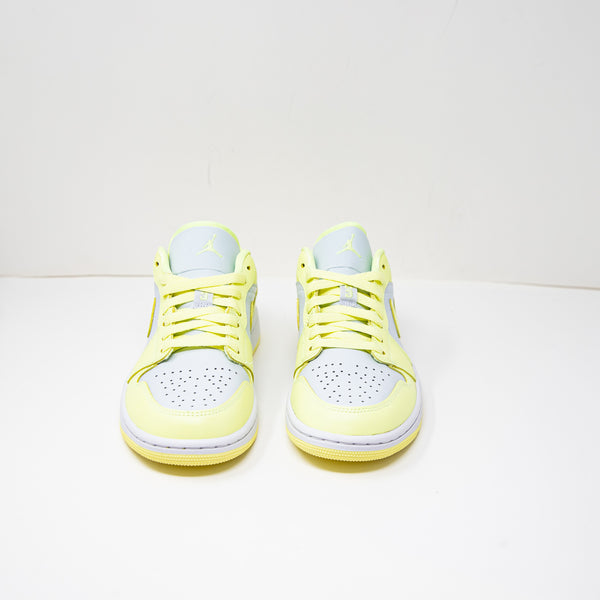 NEW Nike Air Jordan 1 Low DC0774 007 Lemonade Pure Platinum Citron Tint Sneakers