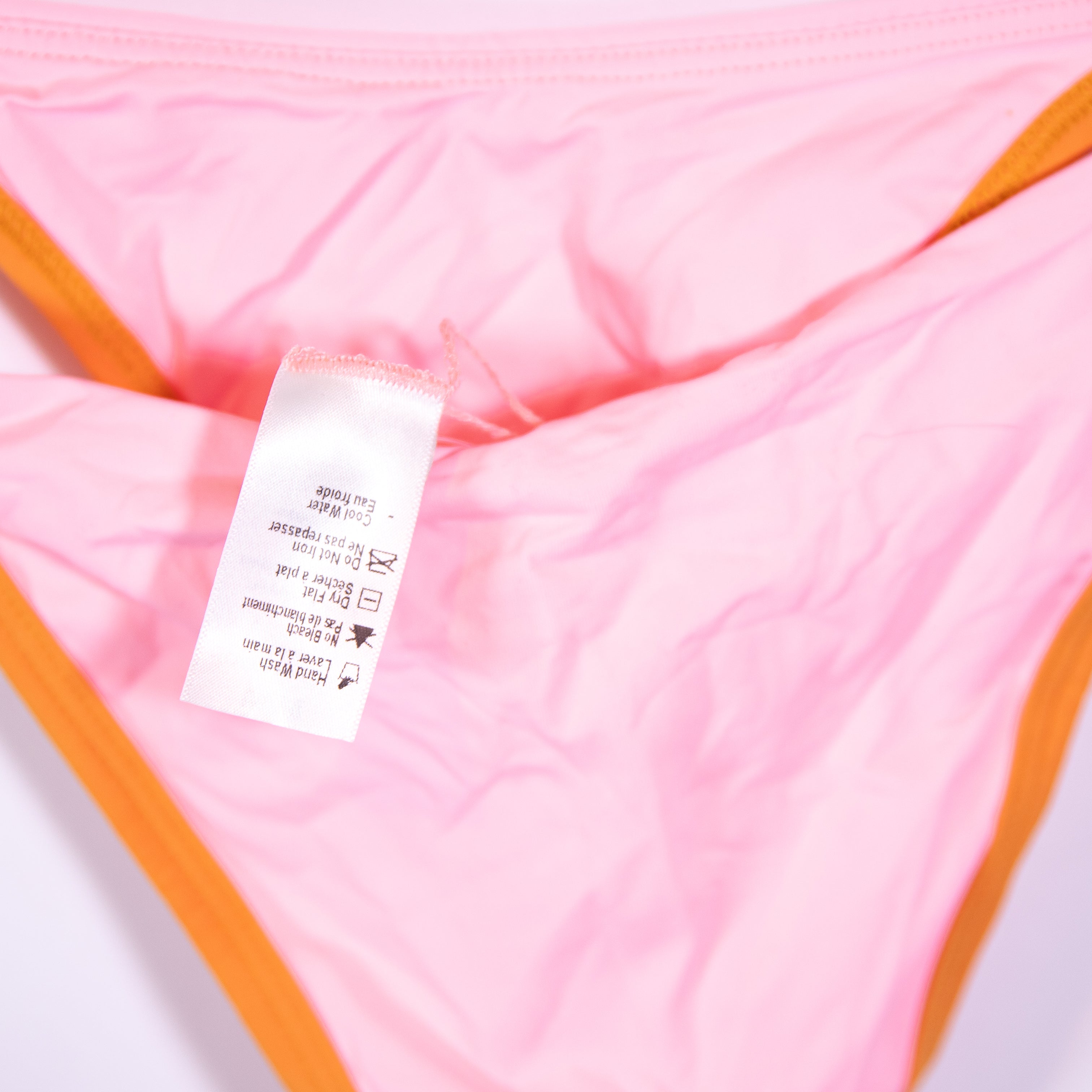 NEW L*Space Jay High Cut Swim Bathing Suit Bikini Bottom Pink Orange Medium