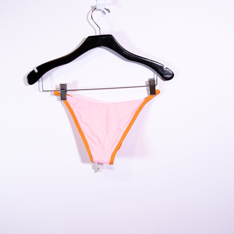 NEW L*Space Jay High Cut Swim Bathing Suit Bikini Bottom Pink Orange Medium