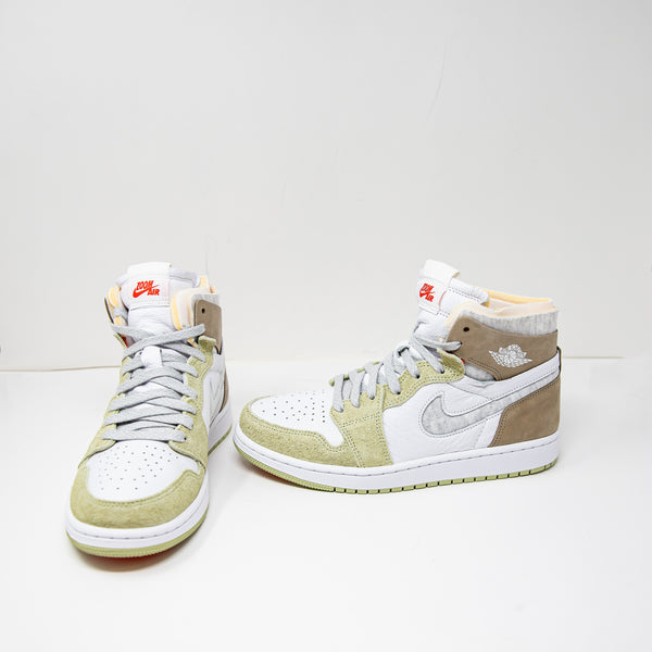 Nike Women's Jordan 1 Zoom CMFT Olive Aura Limited CT0979-102 Sneakers Shoes 8