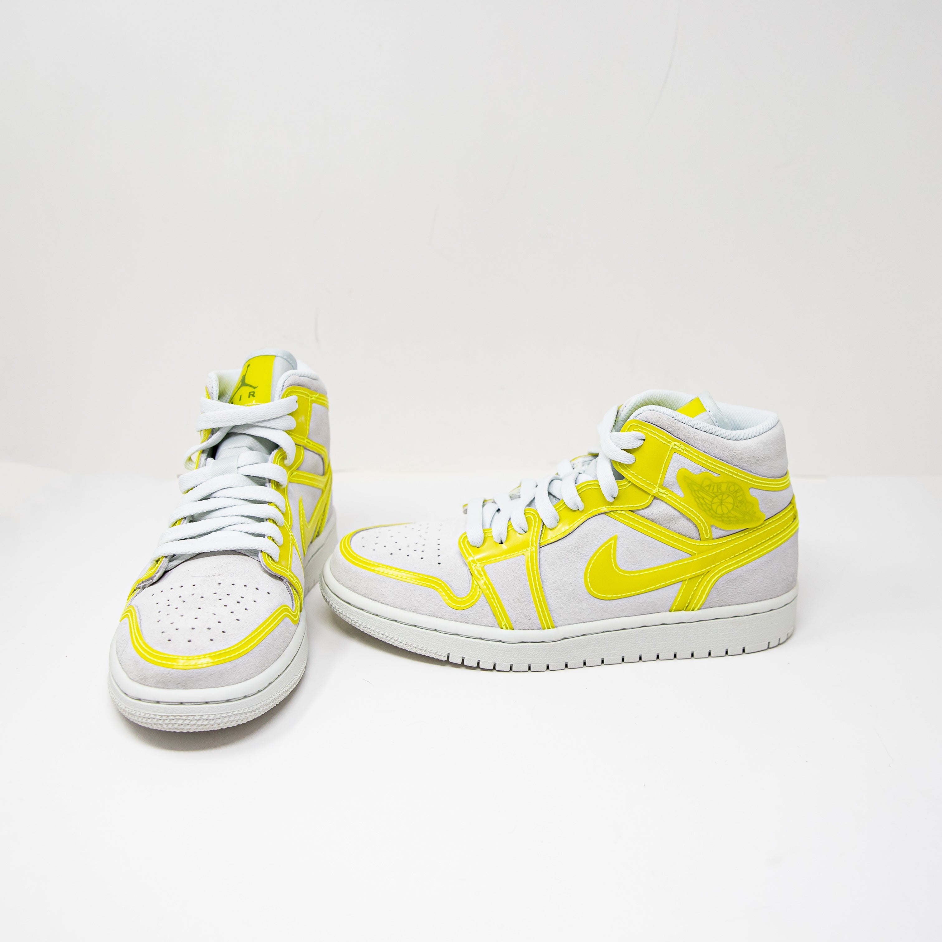 NEW Nike Women's Jordan Air 1 Mid LX DA5552 107 Opti Yellow High Top Sneakers