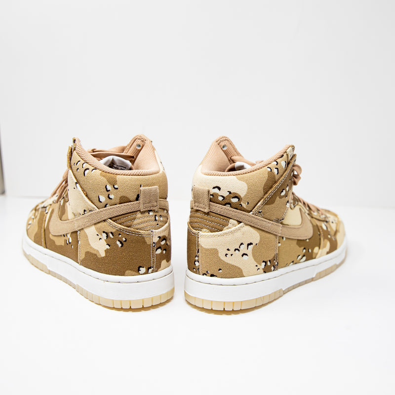 NEW Nike Women's Dunk High DX2314 200 Desert Camo Beige Lace Up Sneakers Shoes 8
