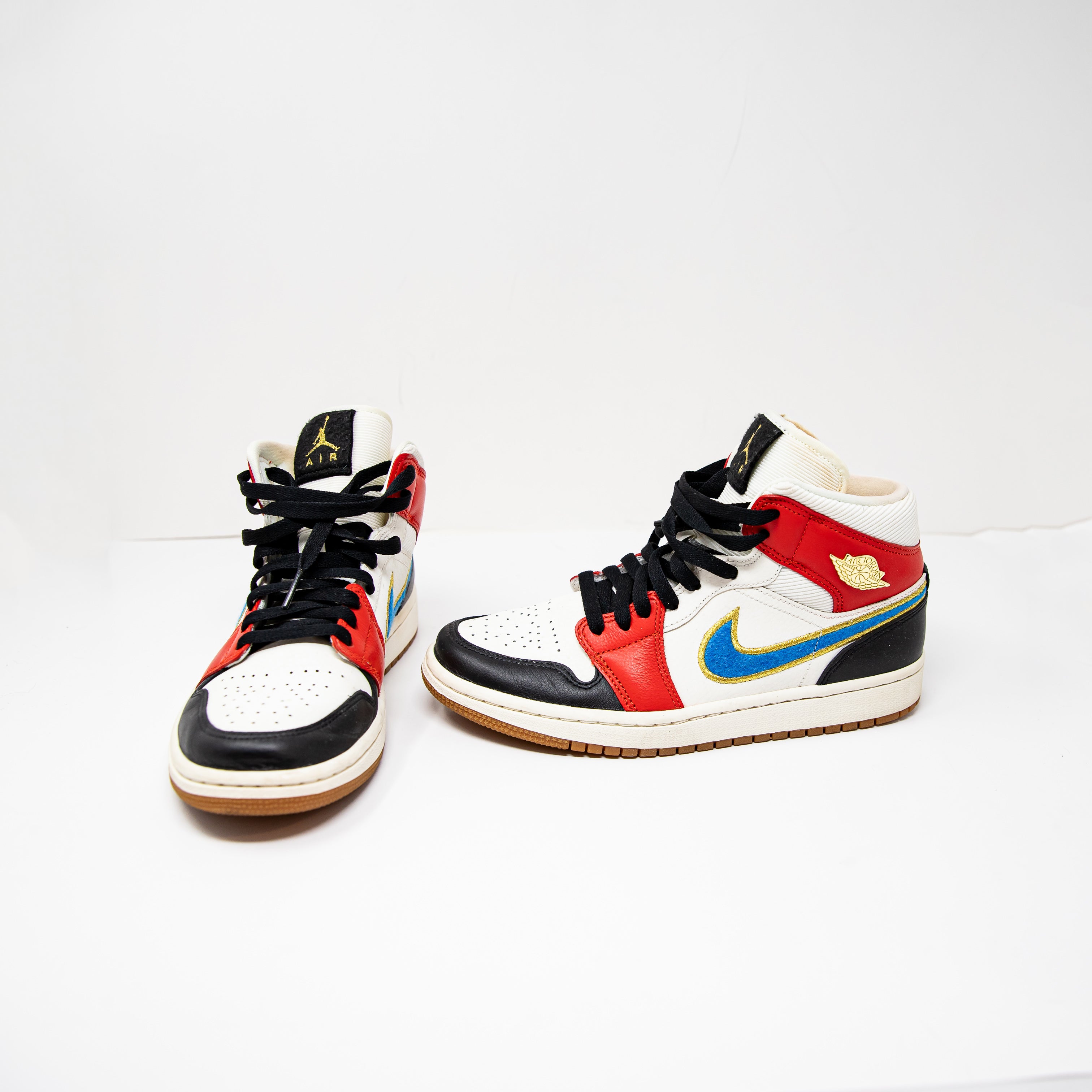 Nike Air Jordan Women's 1 Mid Let(Her)Man DC1426-100 High Top Sneakers Shoes 8