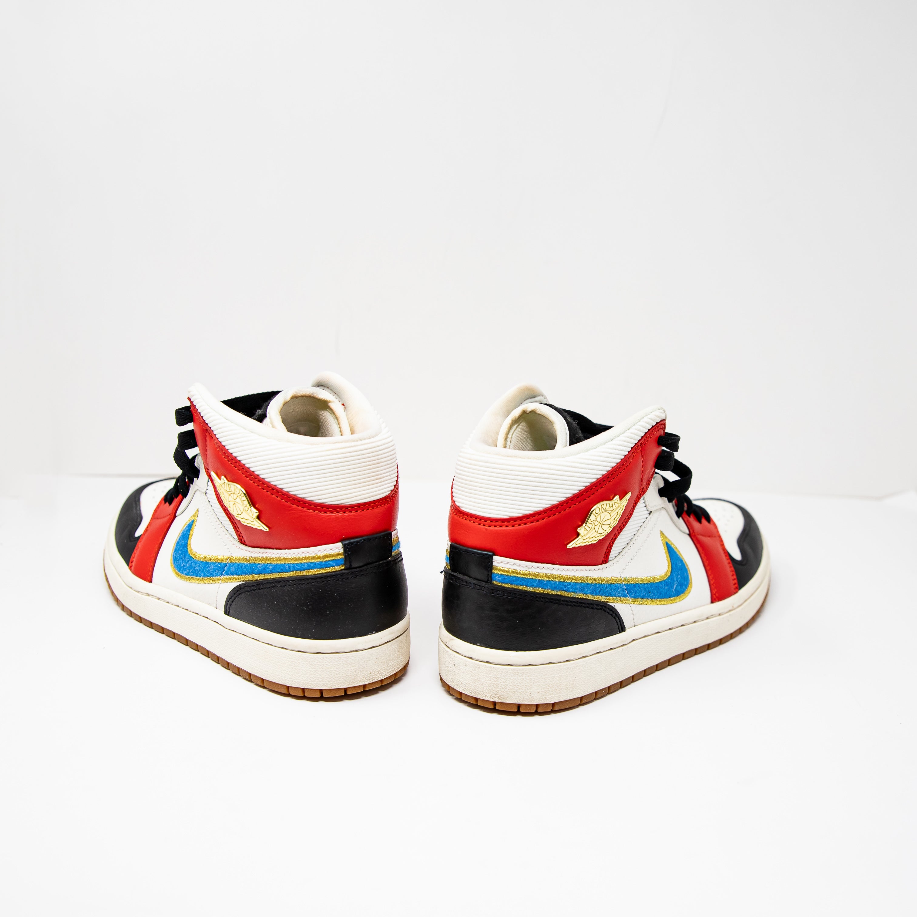 Nike Air Jordan Women's 1 Mid Let(Her)Man DC1426-100 High Top Sneakers Shoes 8