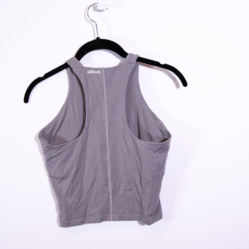 Allbirds Women's Natural Run Form Racerback Athletic Work Out Tank Top Gray S