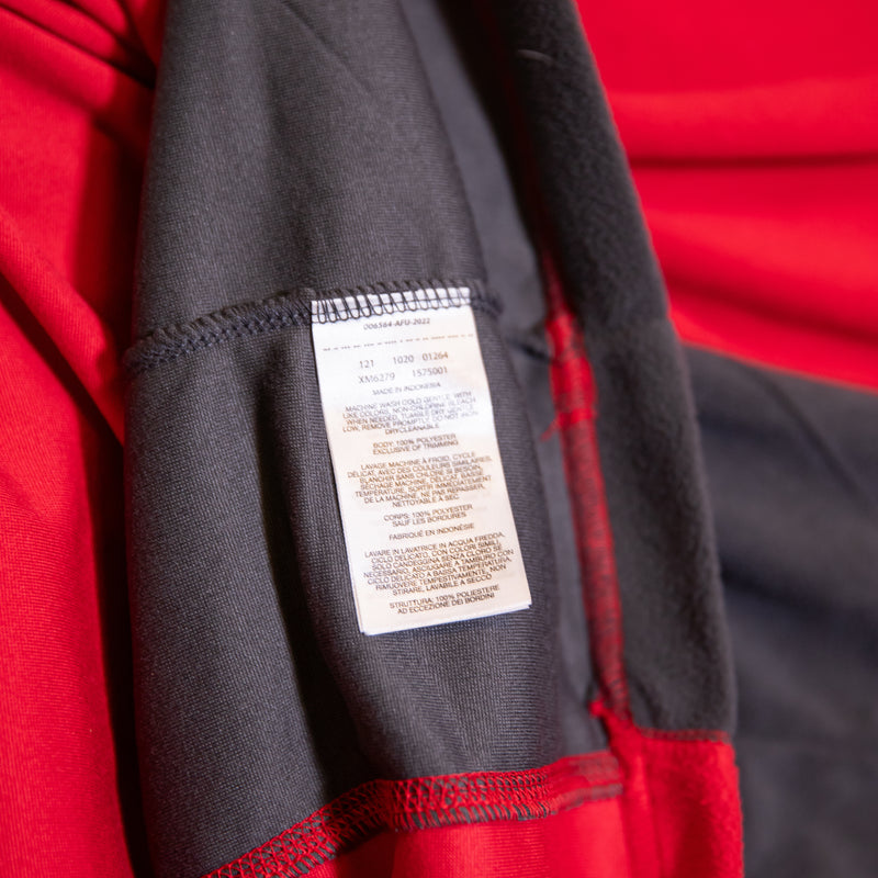 NEW Columbia Quarter Zip Lightweight Fleece pullover Long Sleeve Sweater Red XXL