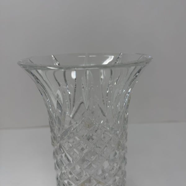 Waterford Ireland Lismore Crystal Cut Flared Footed Flower Vase Home Decoration