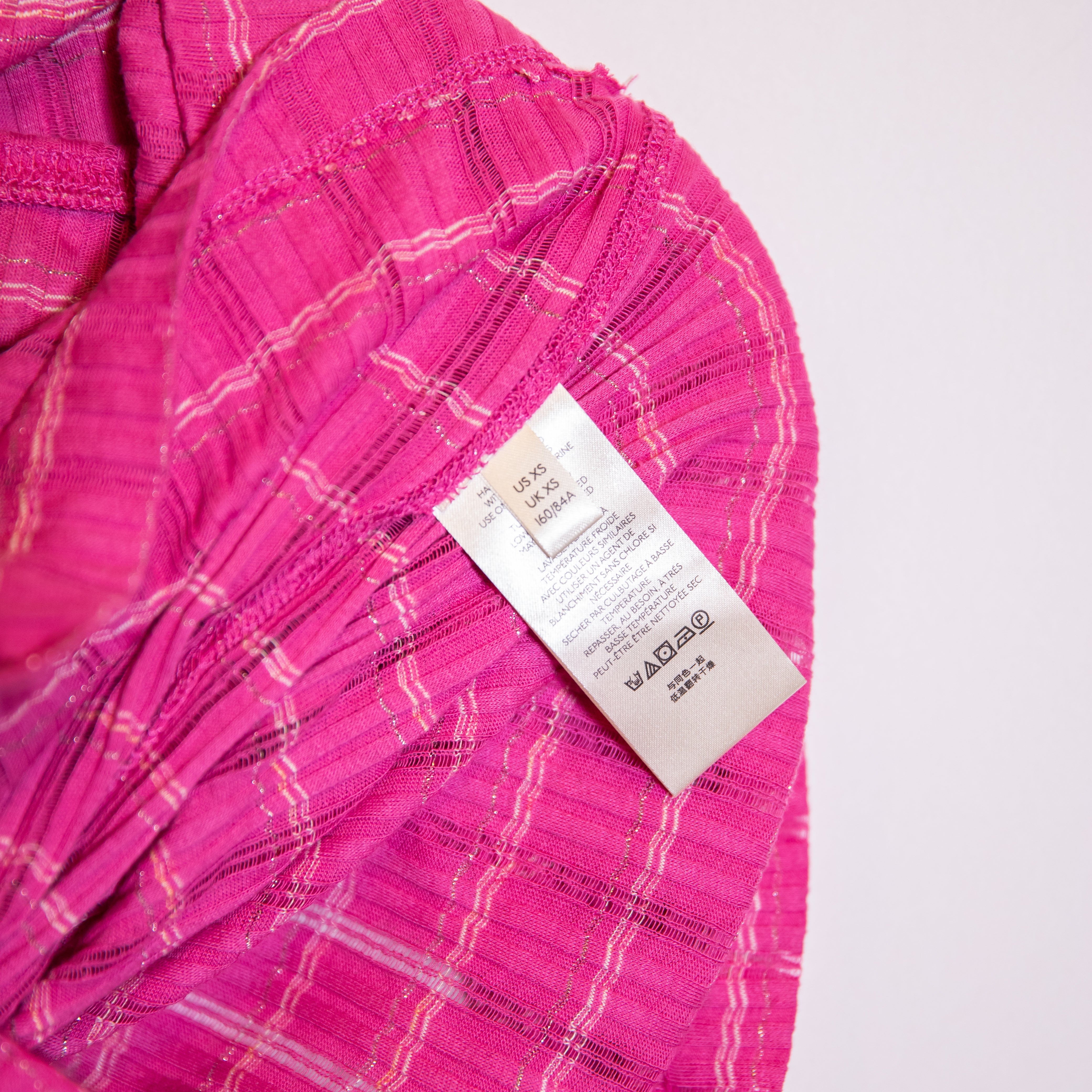 Free People Snowbunny Girlfriend Off The Shoulder Knit Pink Metallic Sweater XS