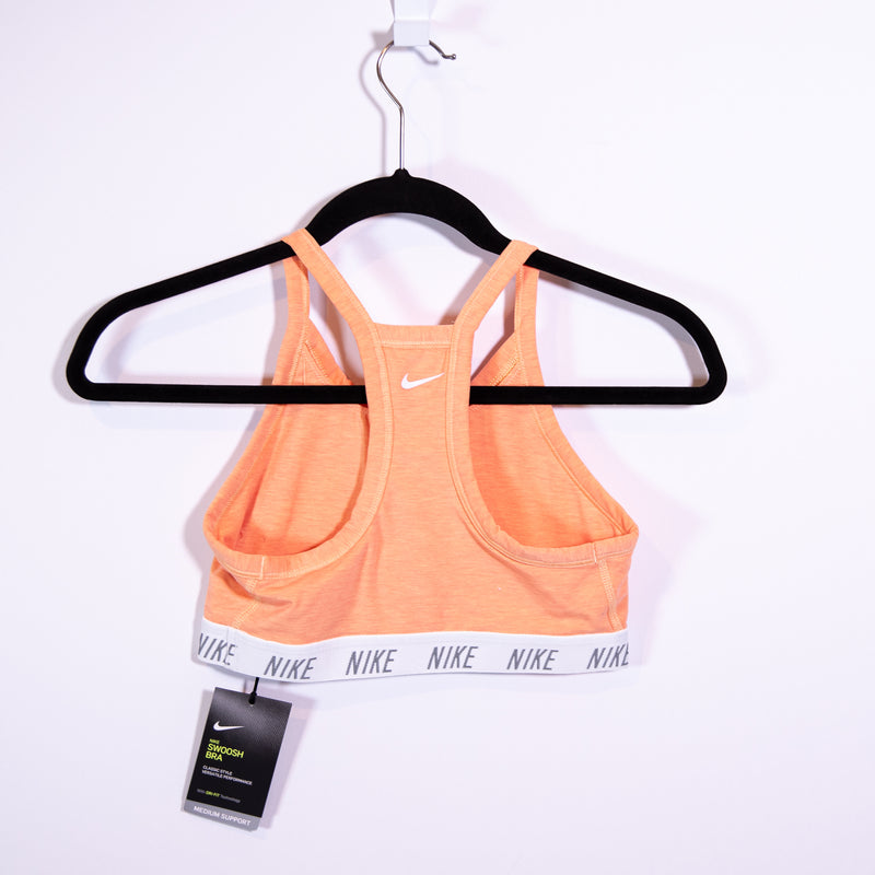 NEW Nike Women's Dry Fit Racerback Athletic Work Out Running Sports Bra Orange S