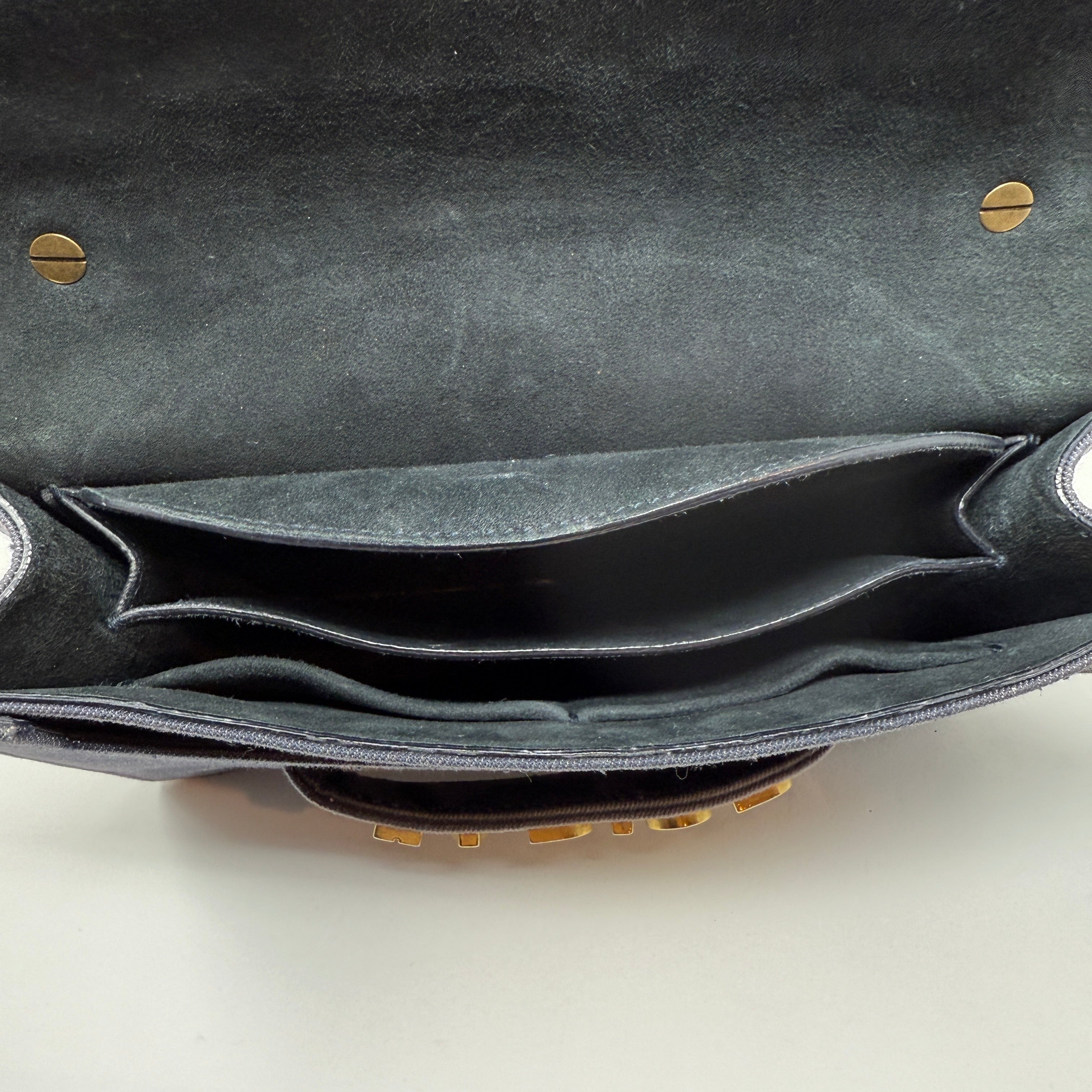 Christian Dior J'adior Beaded Embellished Allover Print Flap Shoulder Purse Bag