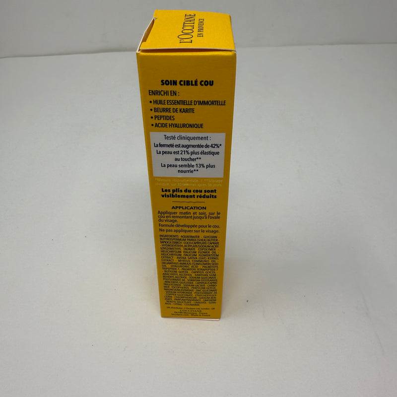 NEW L'Occitane Immortelle Karite Pro Youth Neck Care Serum In Cream Full Size