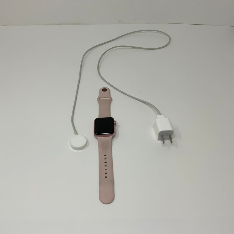 Apple Watch Series 2 42MM Aluminum Case ION-X Glass Ceramic Back Watch Pink