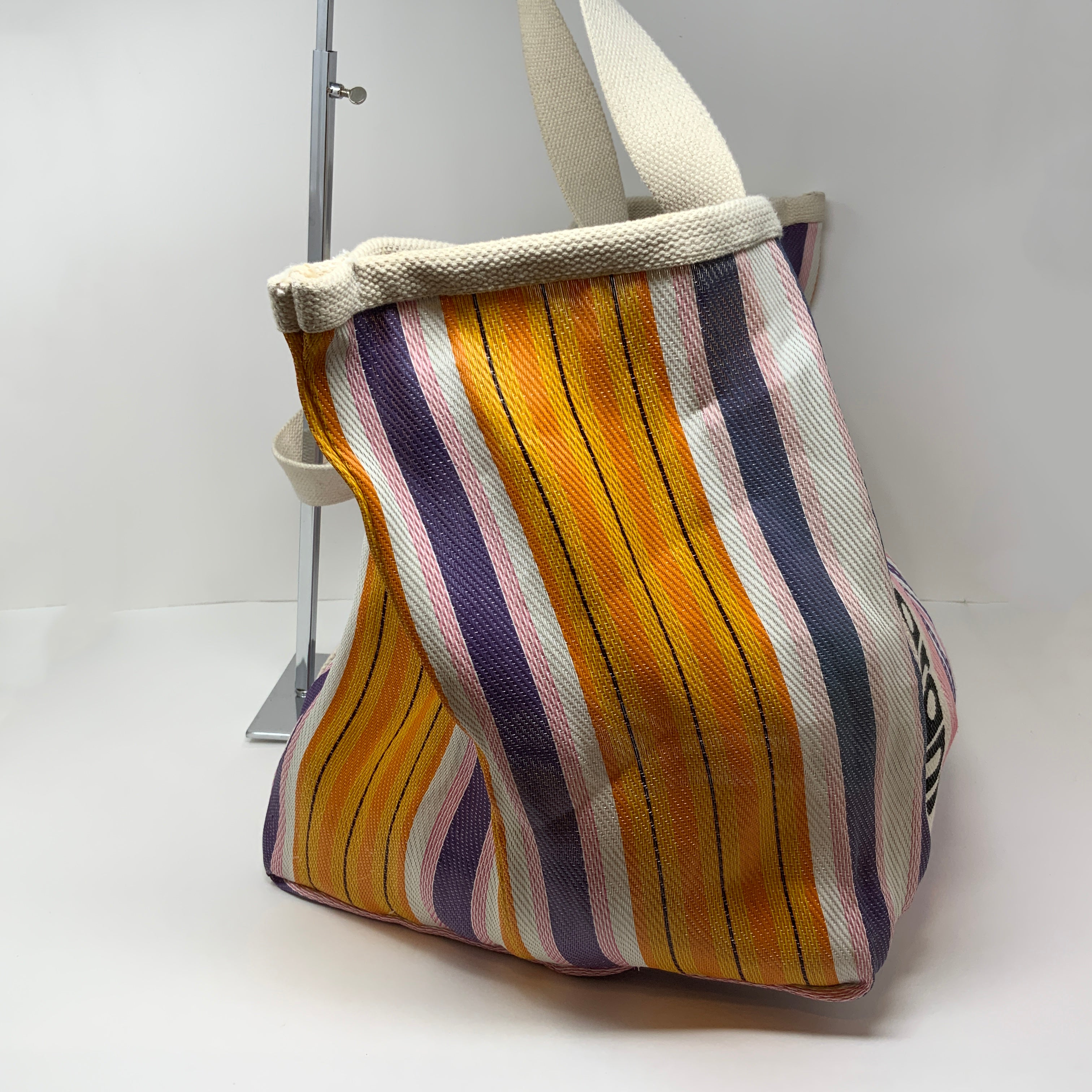 Isabel Marant Darwen Oversize Nylon Woven Shoulder Tote Beach Travel Purse Bag