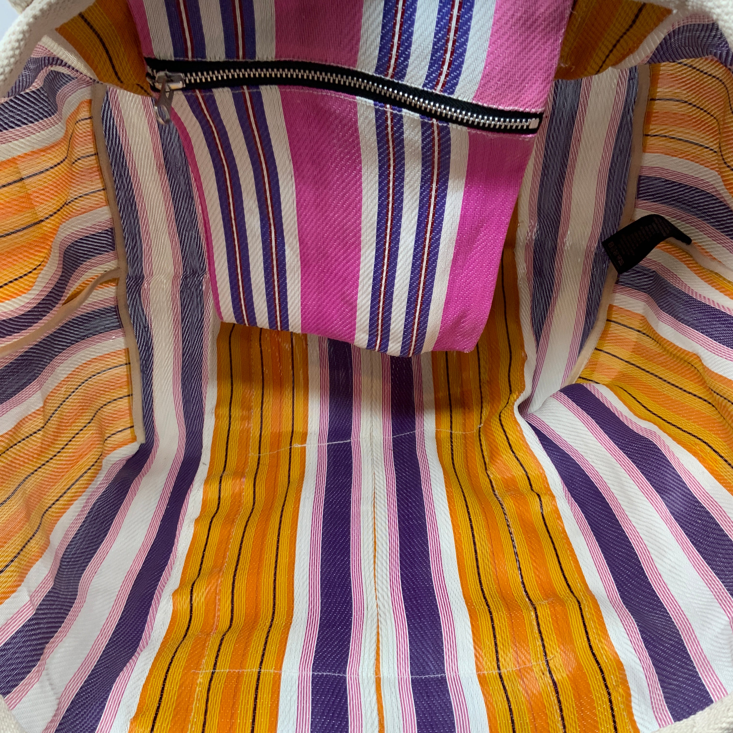 Isabel Marant Darwen Oversize Nylon Woven Shoulder Tote Beach Travel Purse Bag