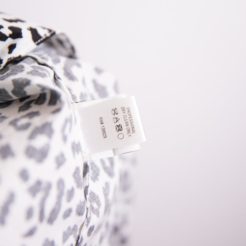 Adam Lippes Black Animal Cheetah Leopard Print Cotton Belted Midi Day Dress 00