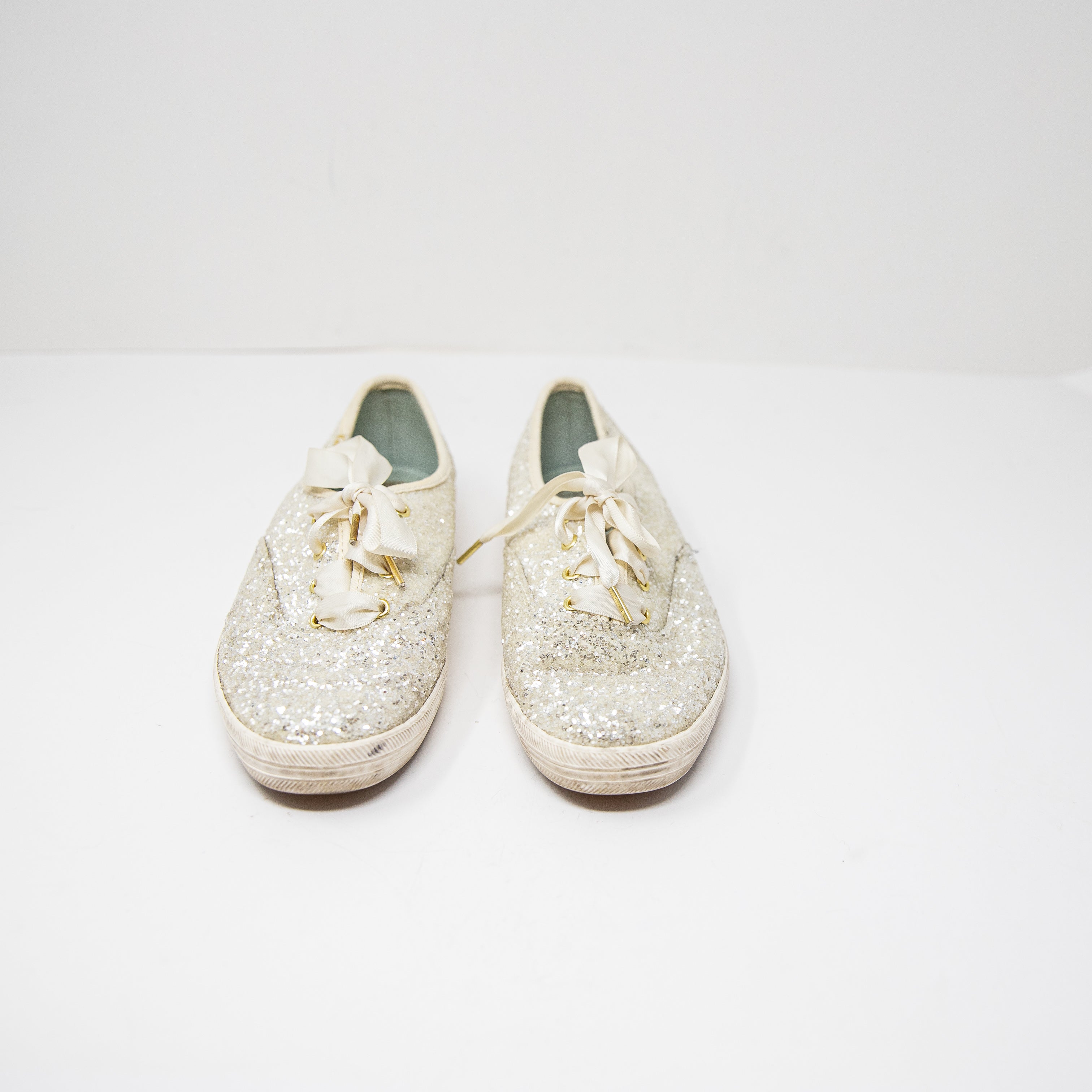 Keds x Kate Spade Women's Glitter Sparkle Embellished Low Top Sneakers Shoes 6