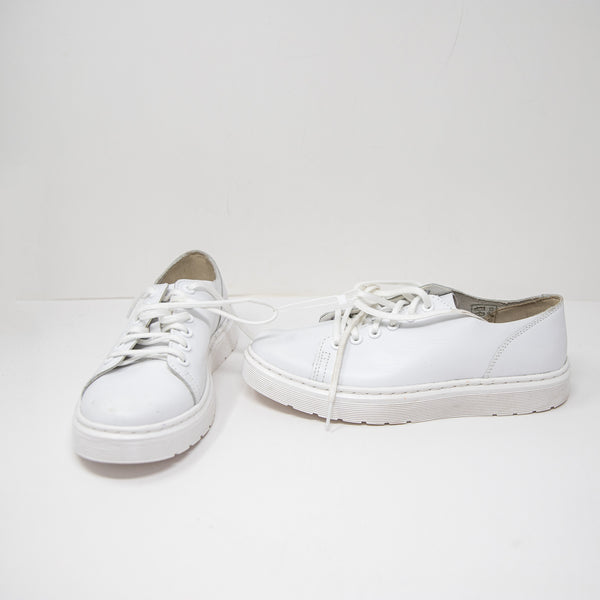 Dr. Martens Dante Genuine Leather Casual Lace Up Low Top Sneakers Shoes White 8
