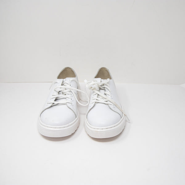 Dr. Martens Dante Genuine Leather Casual Lace Up Low Top Sneakers Shoes White 8