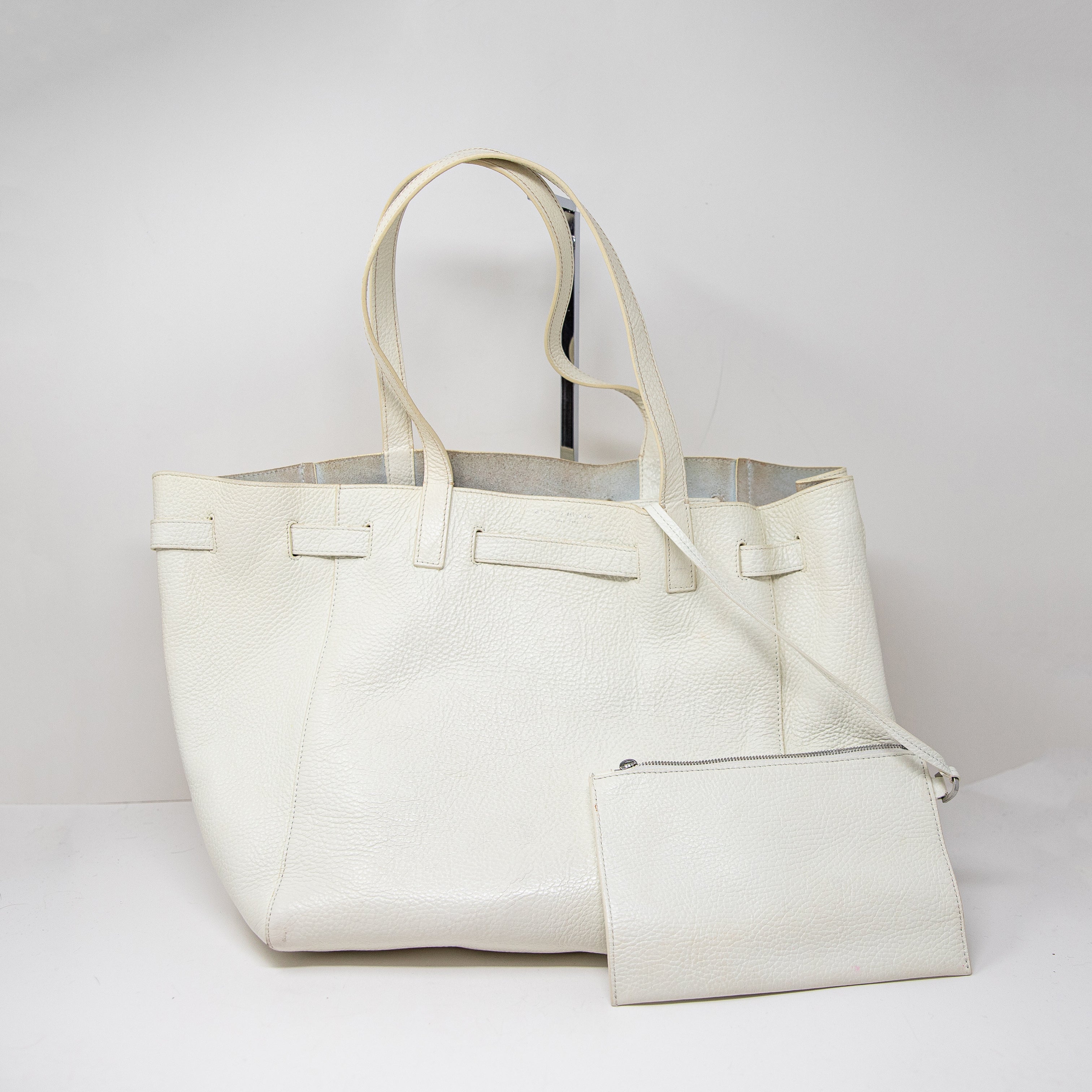 Alice + Olivia Georgina Genuine Leather Bucket Adjustable Shoulder Tote Bag