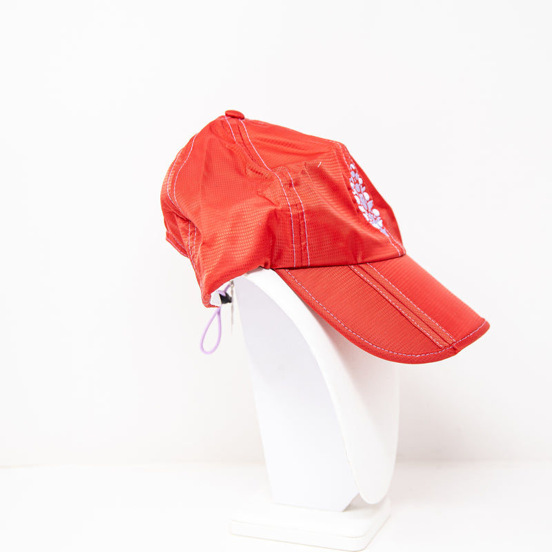 Free People FP Movement On The Run Packable Baseball Cap Hat Red OS