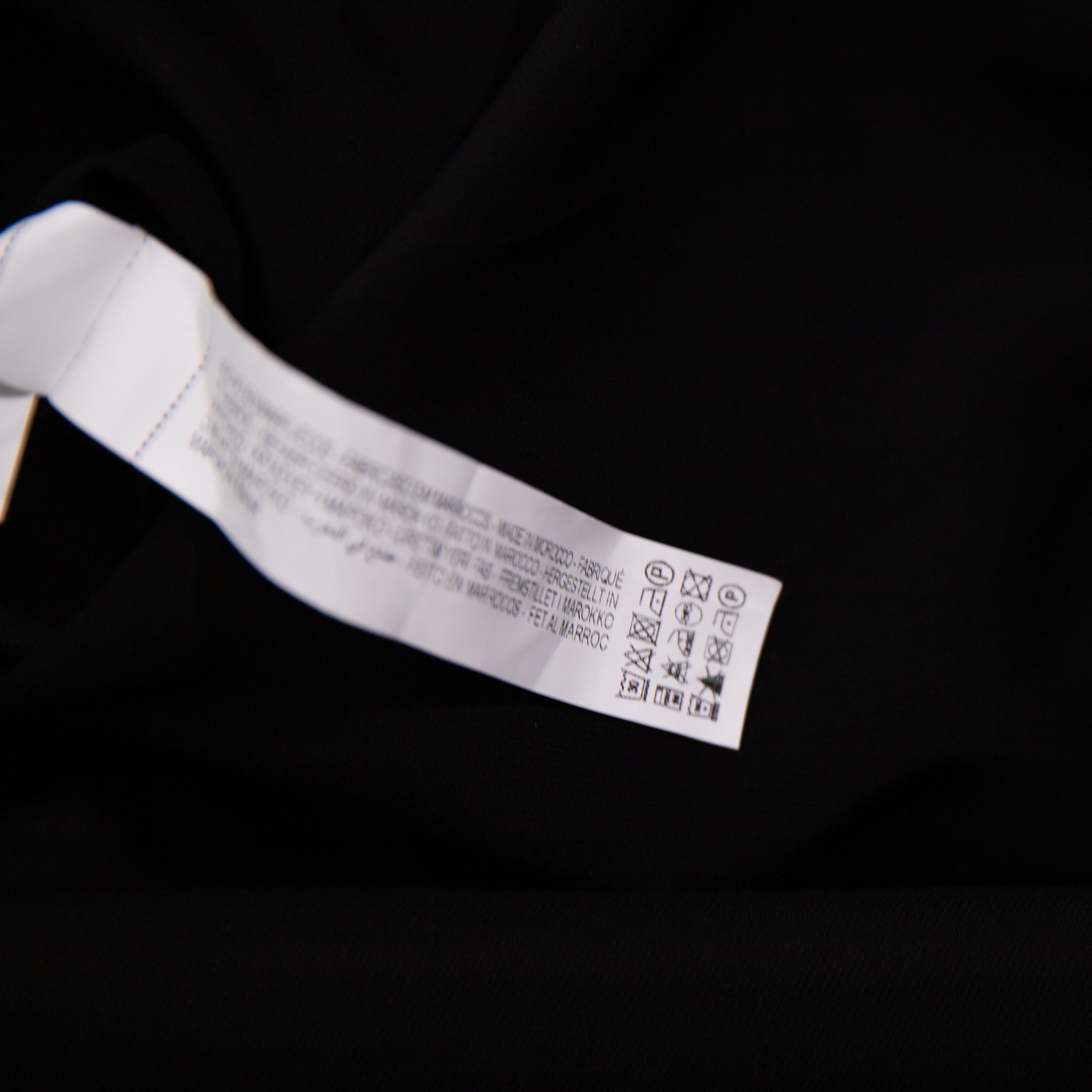 Zara Asymmetrical Top Hem Strapless Boned Structured Straight Maxi Dress Black