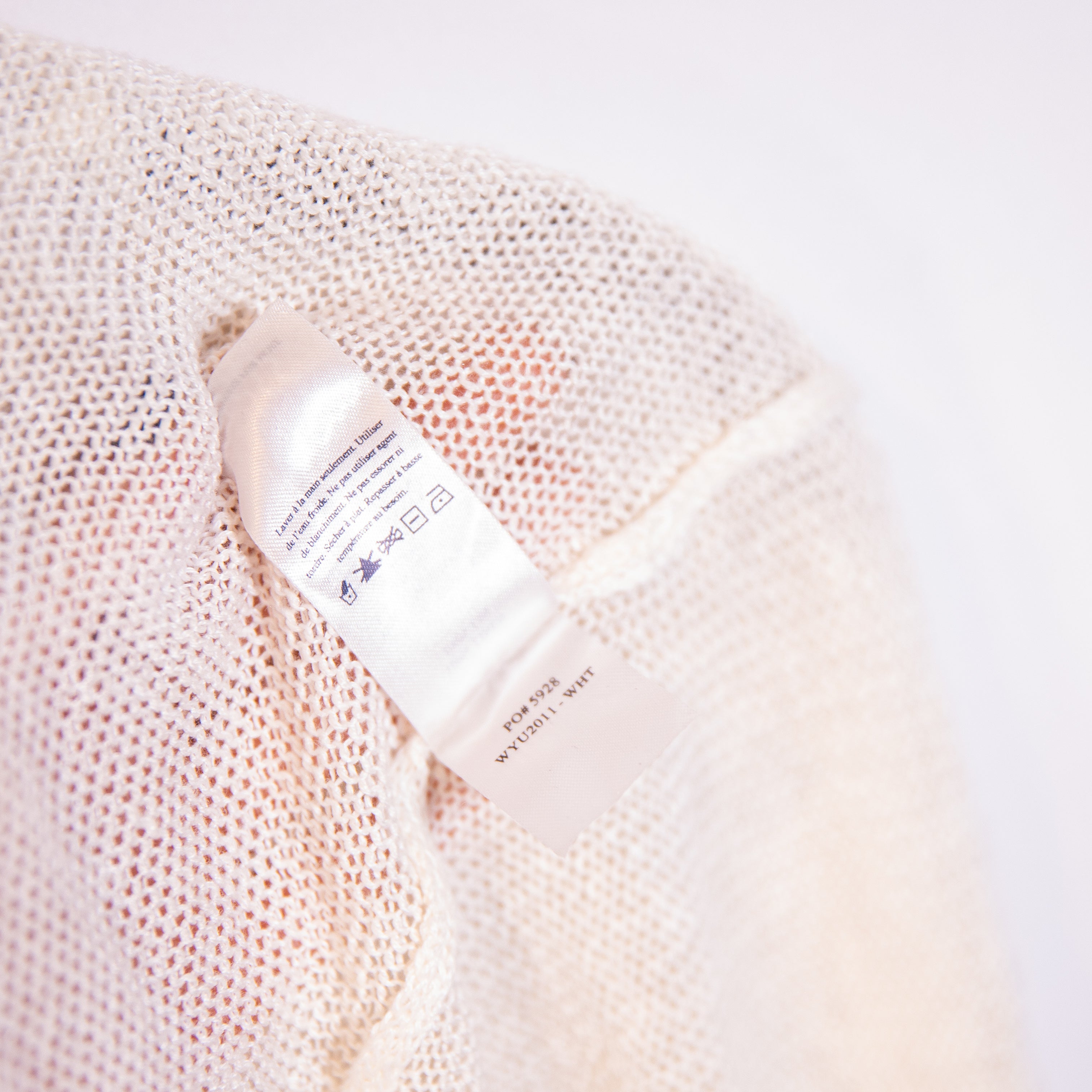 Faherty Women's Linen Lightweight Knit Open Front Cardigan Sweater White Medium