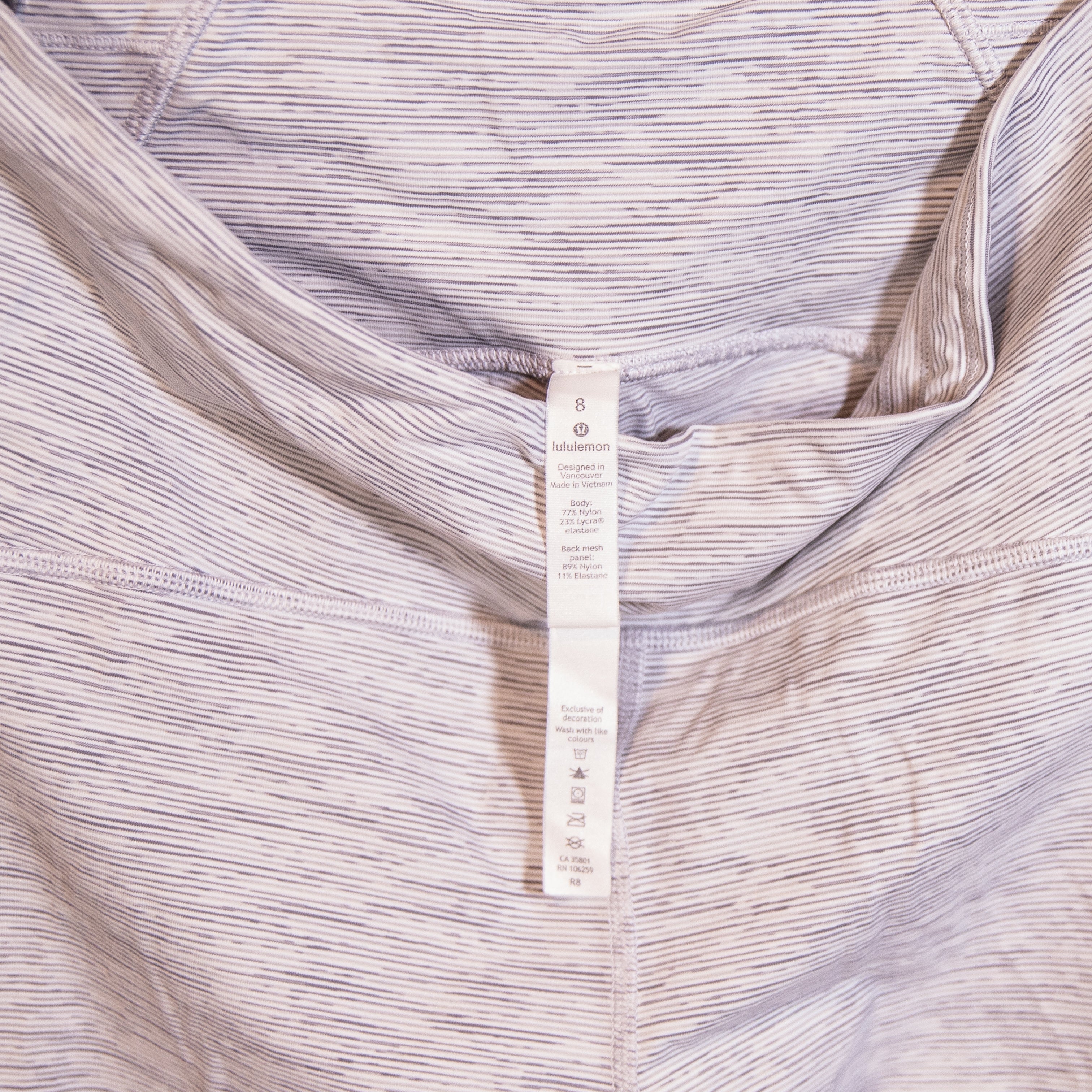 Lululemon Train Times 7/8 Pant 25" Wee Are From Space Nimbus Battleship Ice Grey