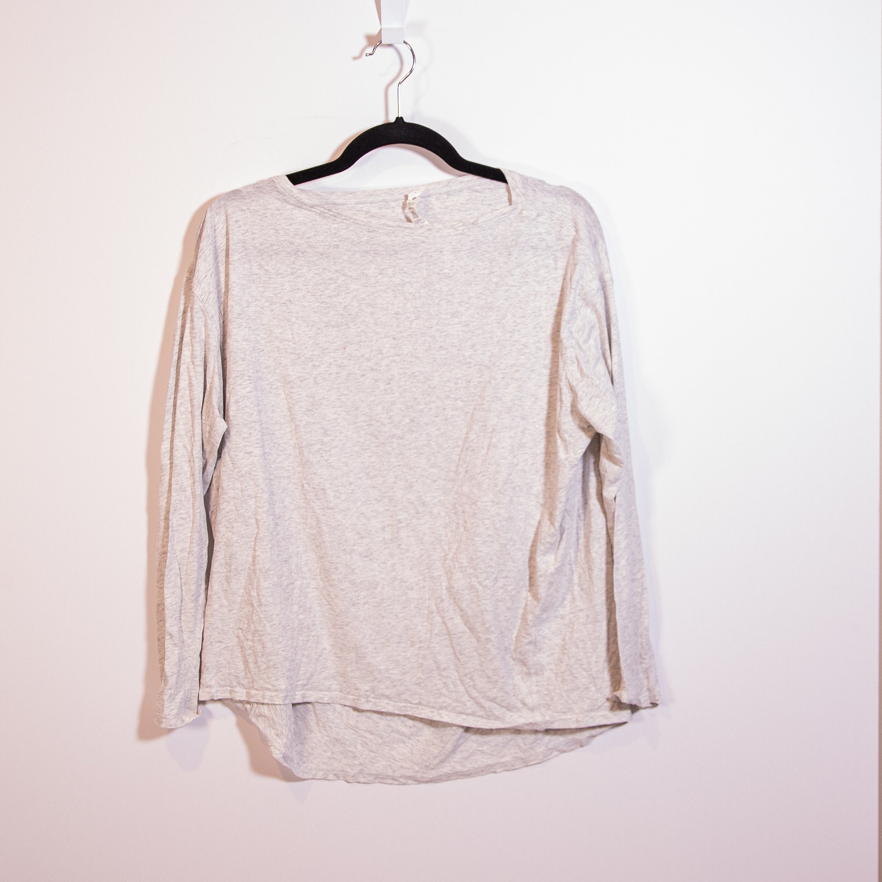 Lululemon Back in Action Long-Sleeve Shirt Heathered Core Ultra Light Grey 8