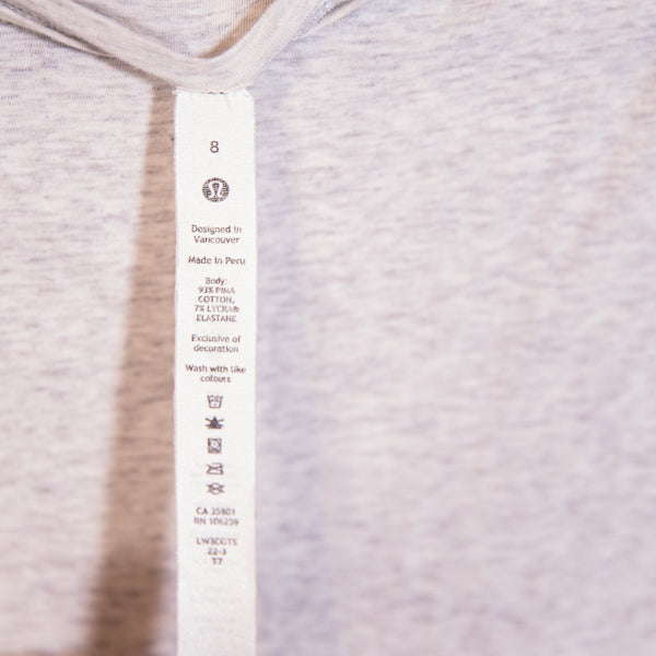 Lululemon Back in Action Long-Sleeve Shirt Heathered Core Ultra Light Grey 8