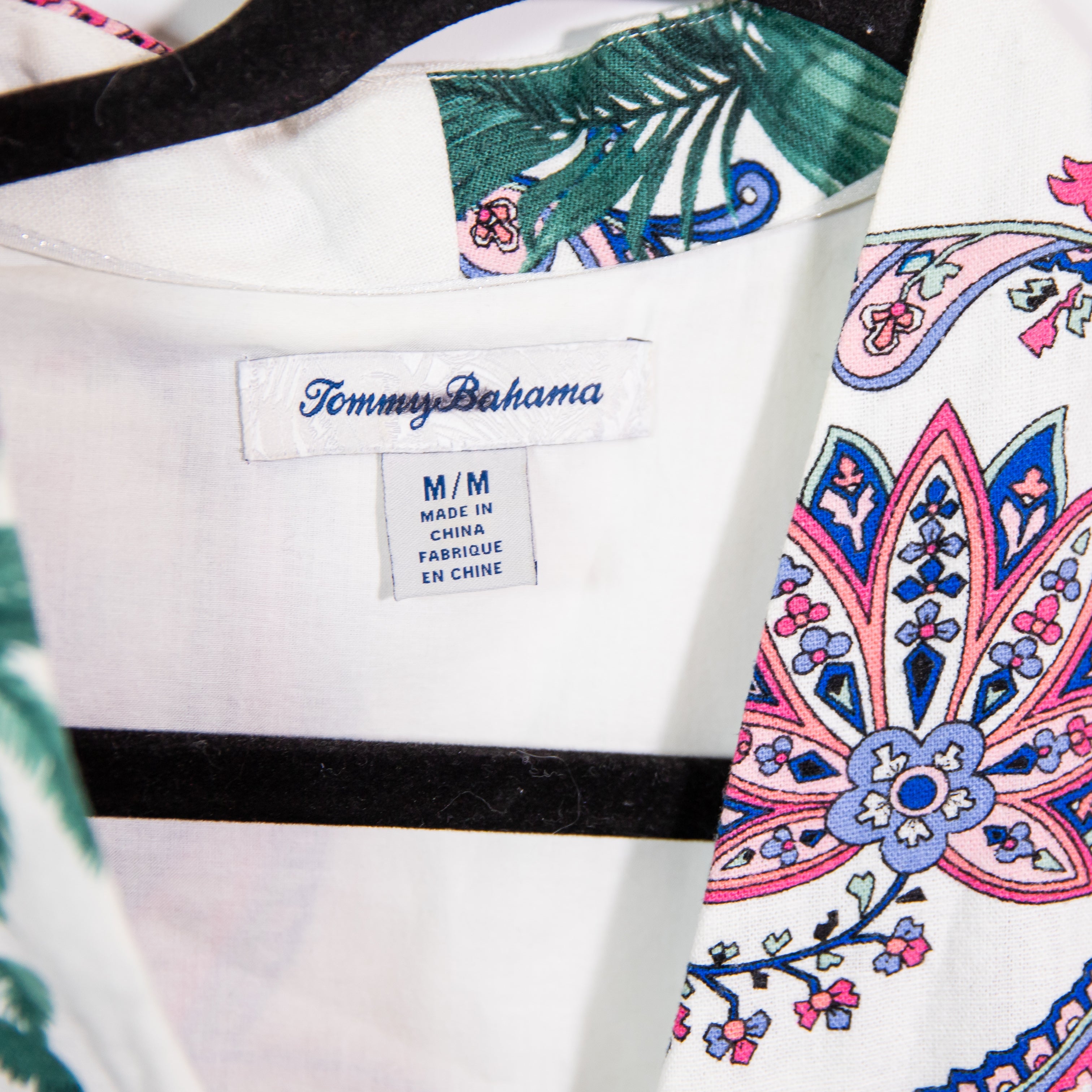 Tommy Bahama Linen Blend Cotton Lined Sleeveless V Neck Pullover Mini Dress M