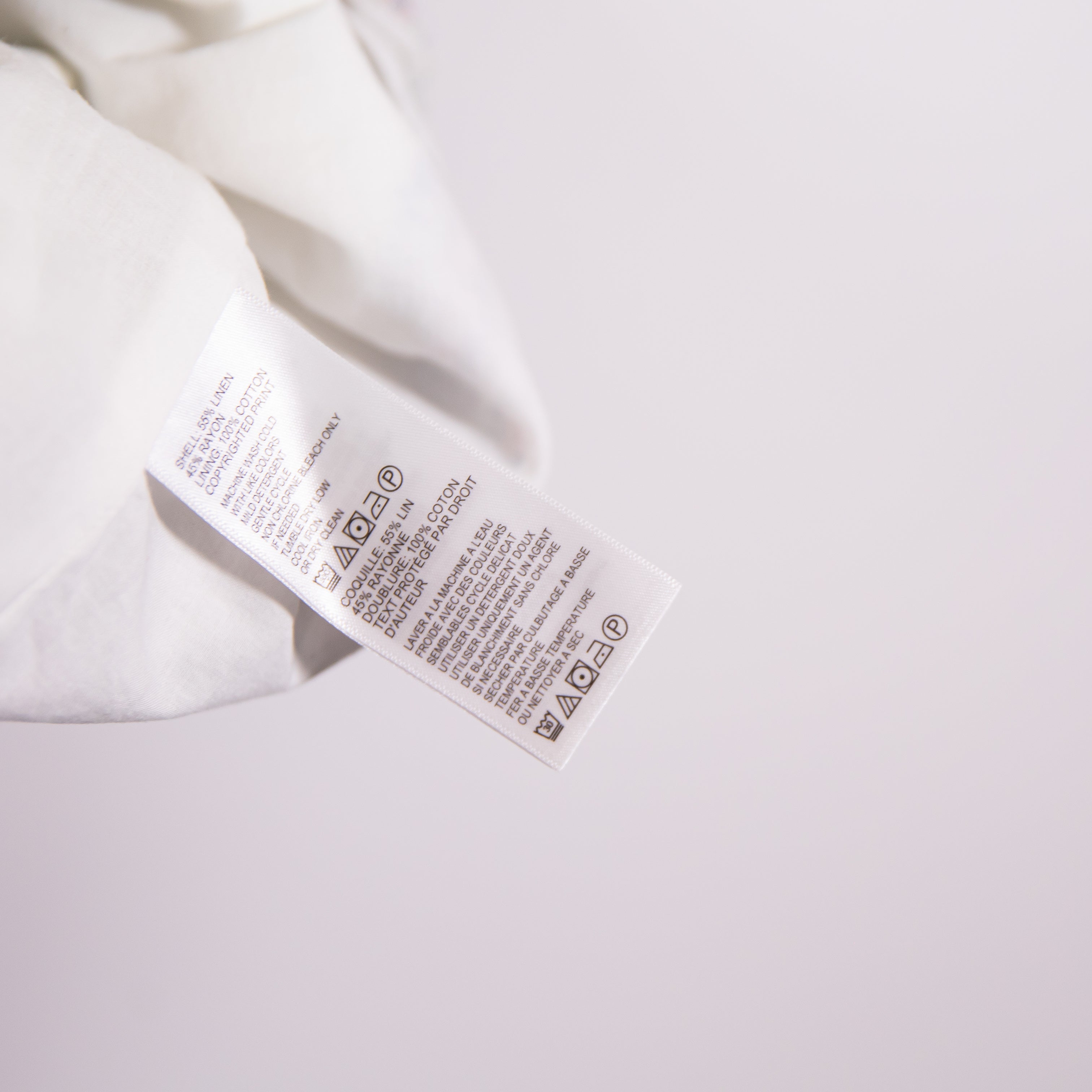 Tommy Bahama Linen Blend Cotton Lined Sleeveless V Neck Pullover Mini Dress M