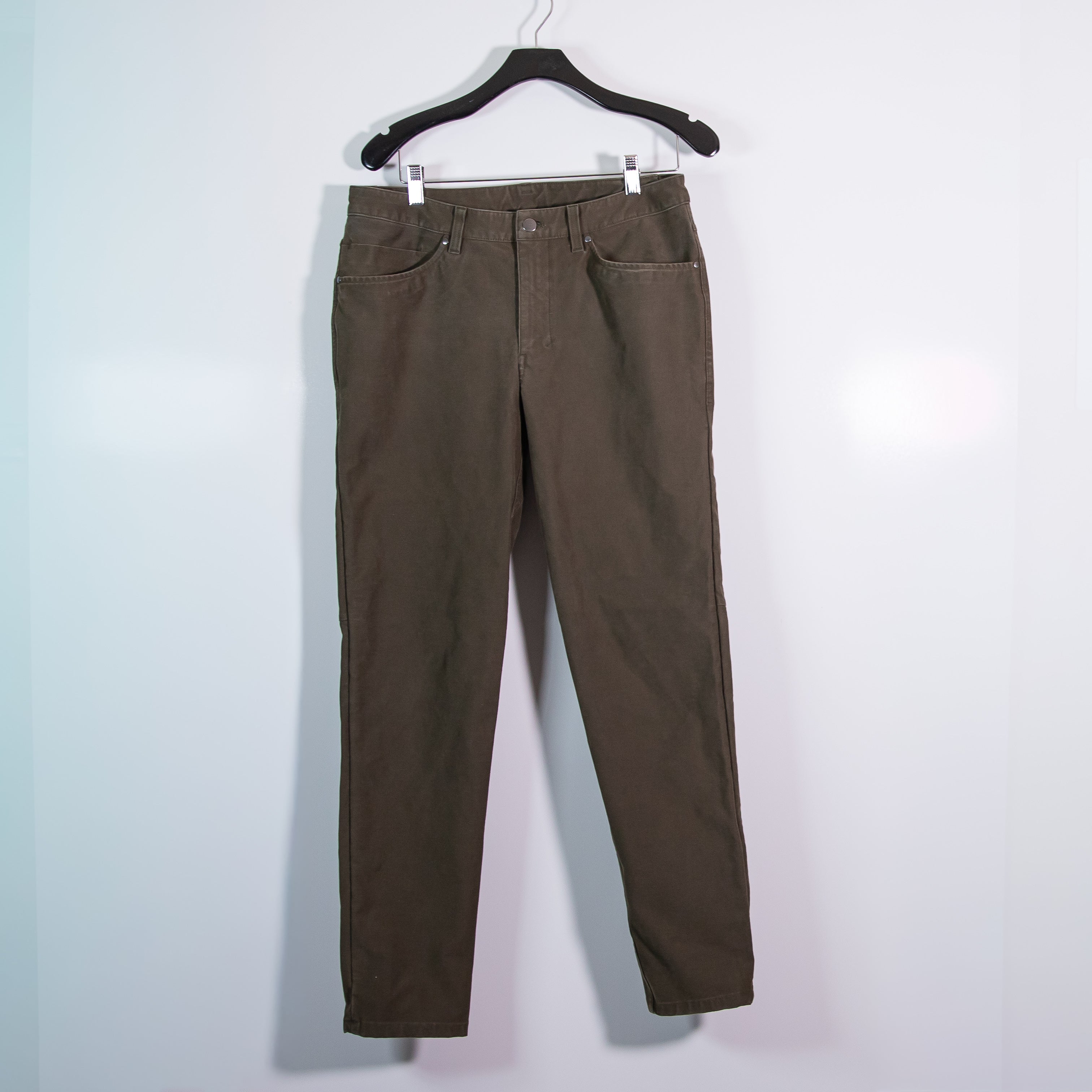 Lululemon Men's Cotton Coated Canvas Straight Leg Casual Jeans Pants Medium