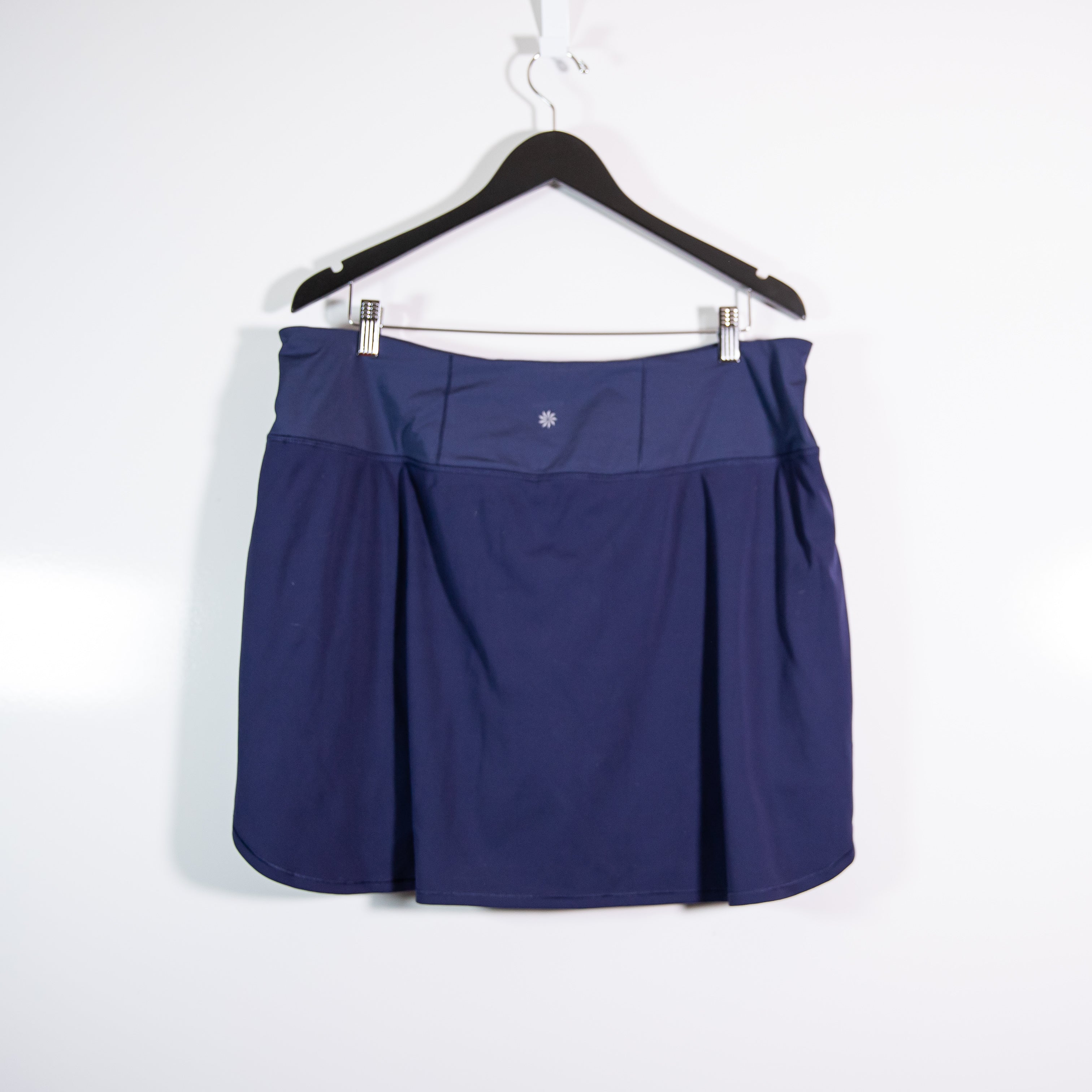 Athleta Women's Fairway Golf Tennis Athletic Work Out Mini Skort Navy Blue XL