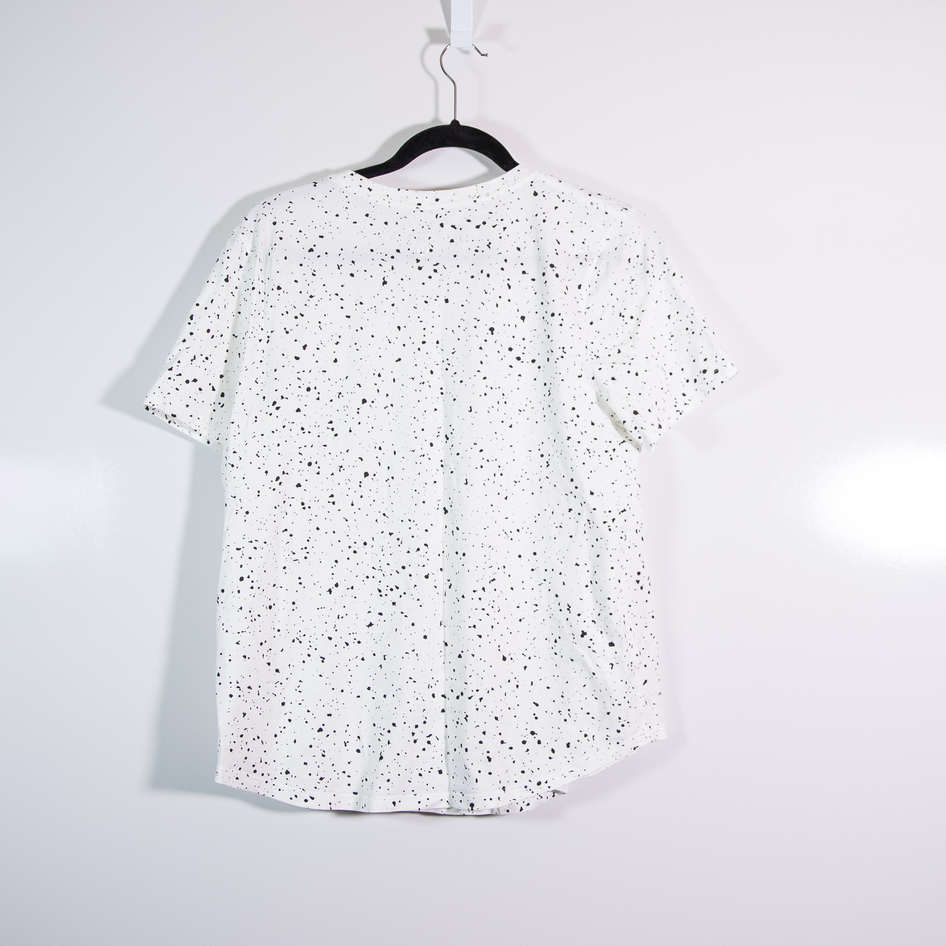 Lululemon Love Crew Short Sleeve T-Shirt Revitalize Splatter White Graphite Grey