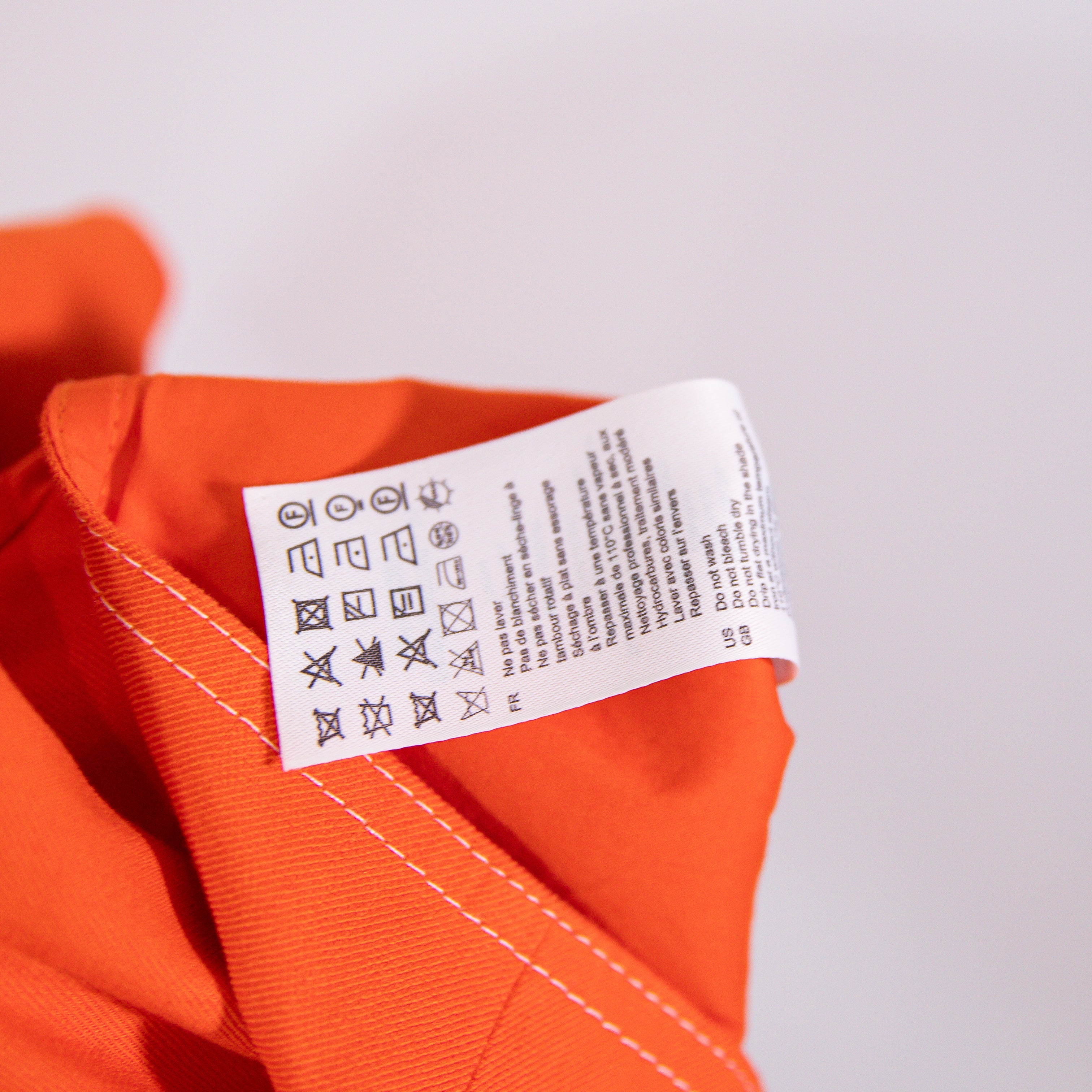 Sandro Crop Top With Cutaway Design Crew Neck Short Sleeve Structured Orange S