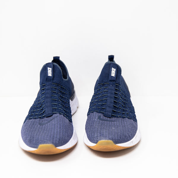 Nike Men's React Phantom Run Flyknit 2 College Navy Slip On Sneakers CJ0277-401