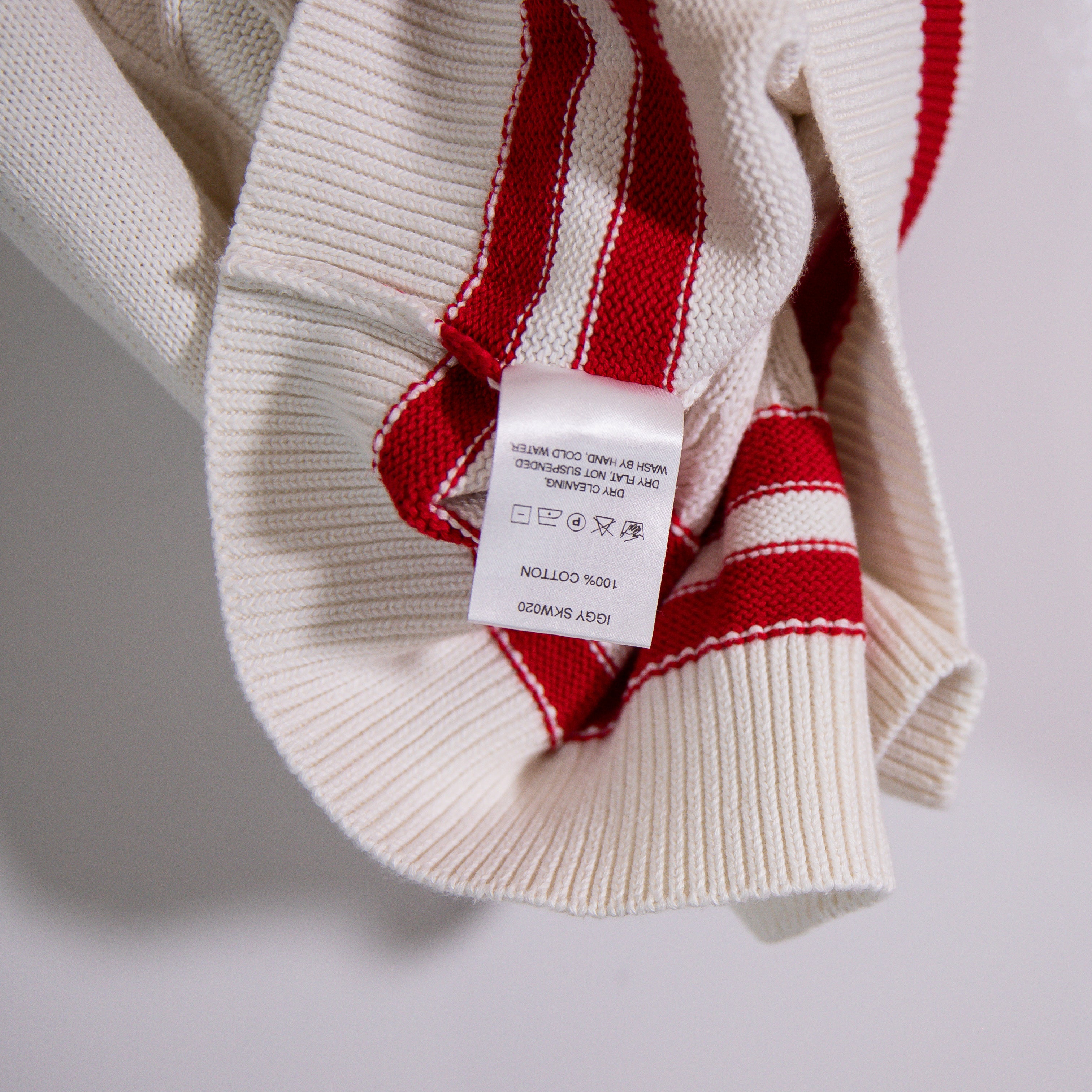 Sporty &amp; Rich SRC Cotton Cable Knit Sleeveless V Neck Pullover Sweater Vest XS