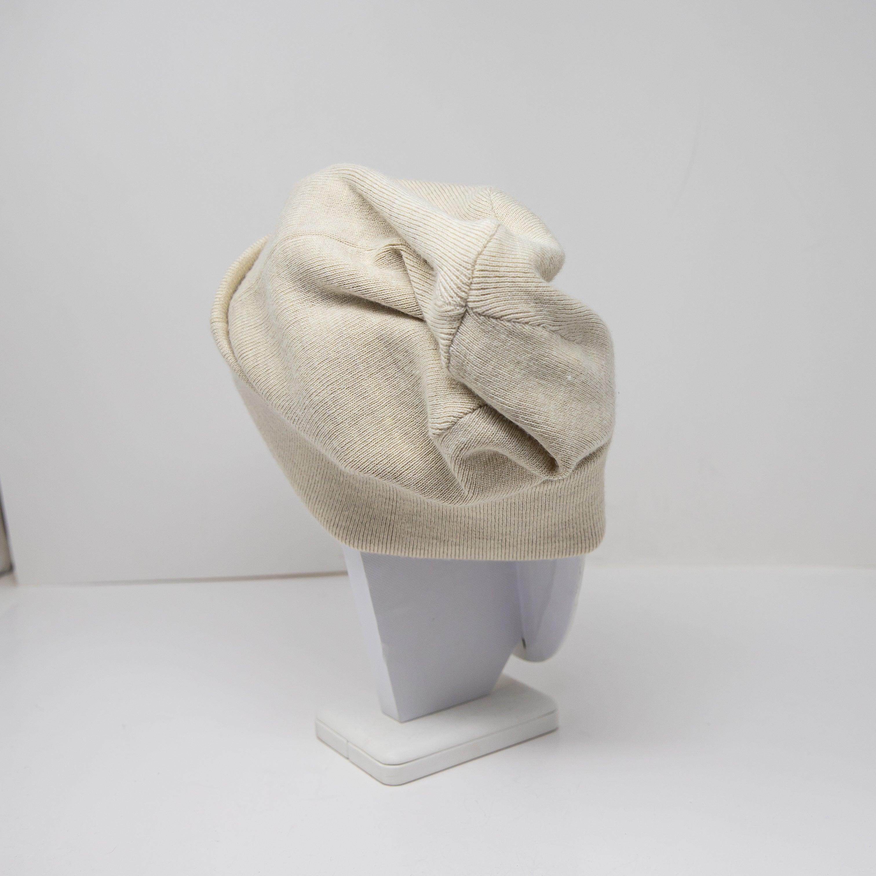 Lululemon Chill Fighter Wool Blend Knit Stretch Beanie Hat White L/XL