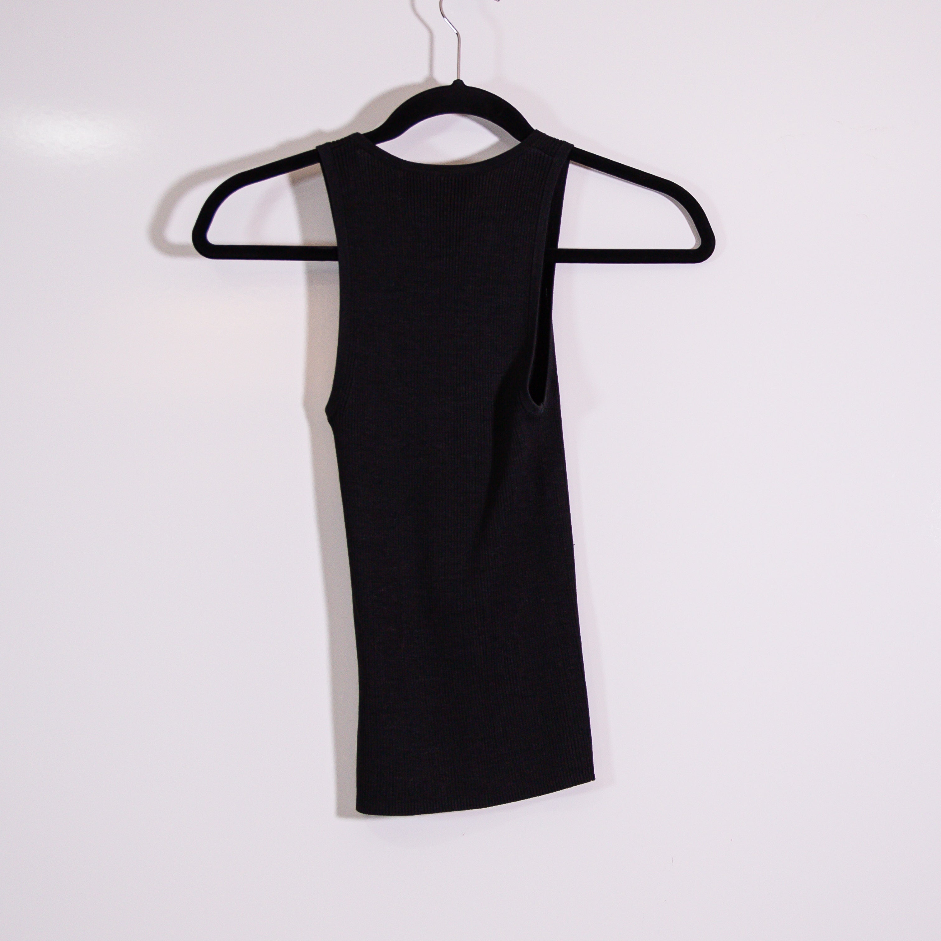 NEW Nili Lotan Lottie Silk Ribbed Knit Stretch Scoop Neck Sleeveless Tank Top XS