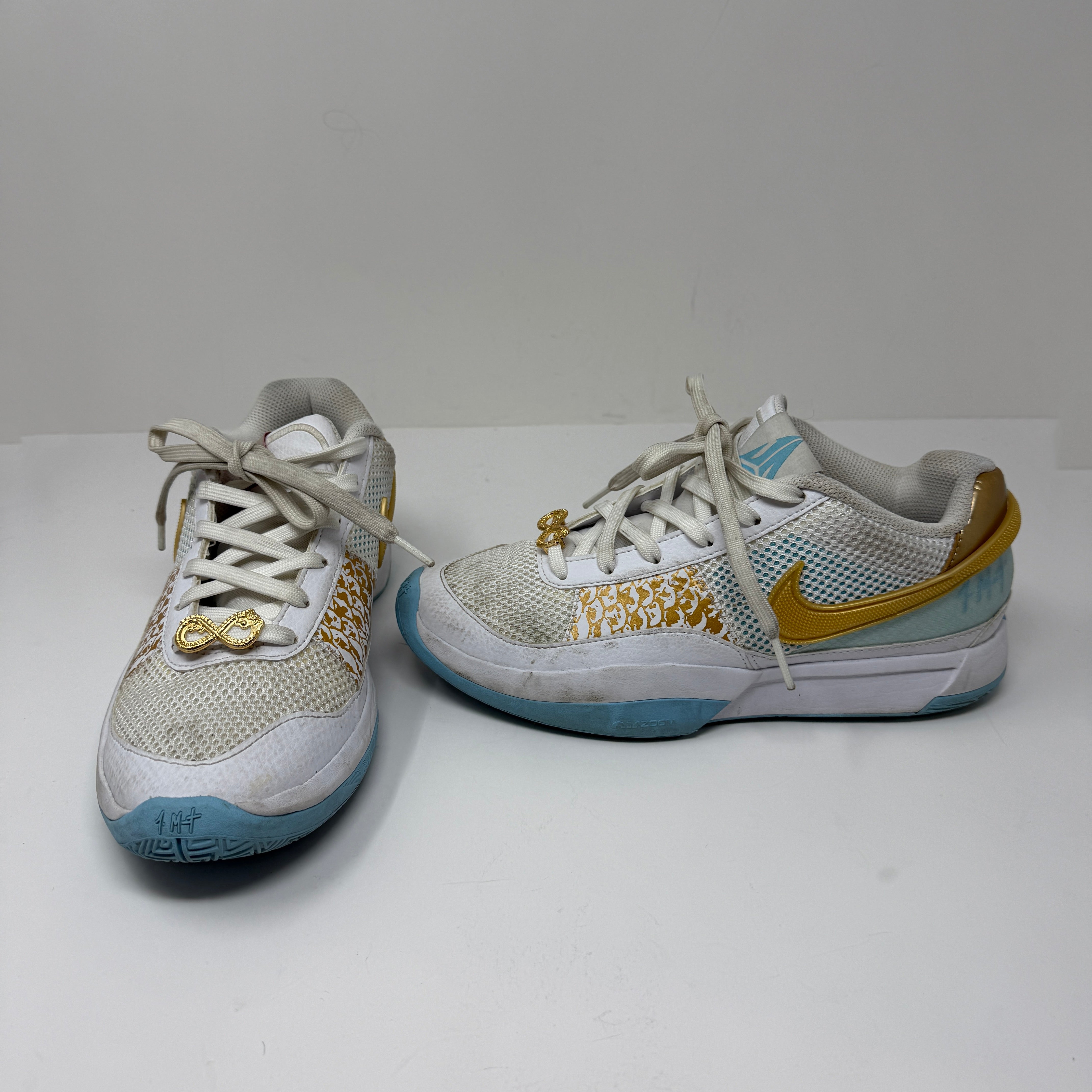 Nike FV1290-100 Ja Morant 1 Chinese New Year Low Top Sneakers Malachite Platinum