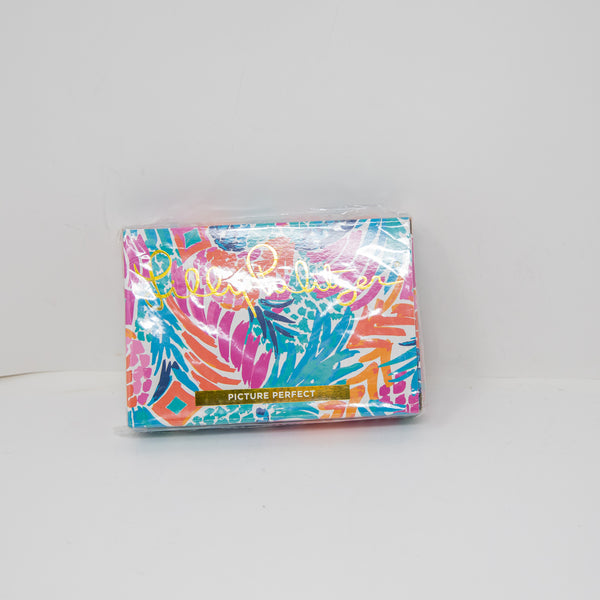 NEW Lilly Pulitzer Picture Perfect Clear Acrylic Multi Color Print Pattern Frame