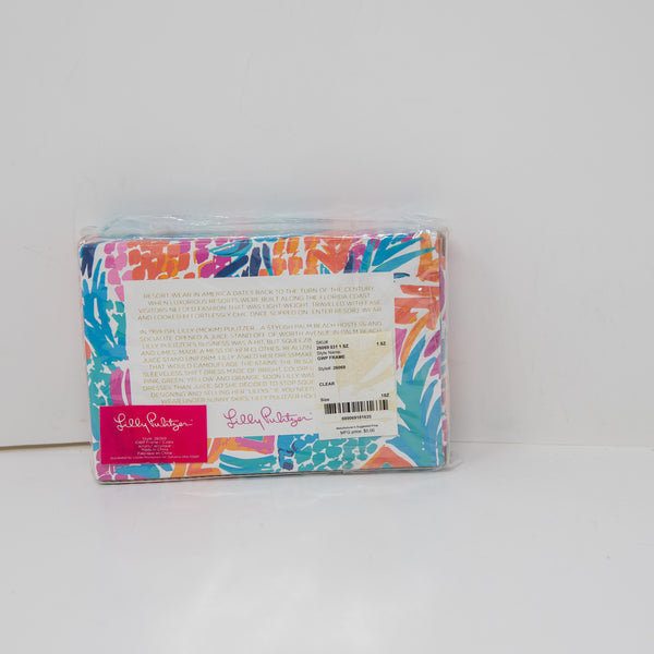 NEW Lilly Pulitzer Picture Perfect Clear Acrylic Multi Color Print Pattern Frame