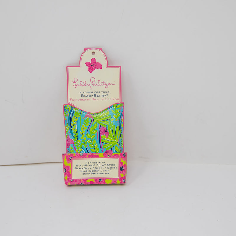 NEW Lilly Pulitzer A Pouch For Your Blackberry Nice To See You Phone Holder Case